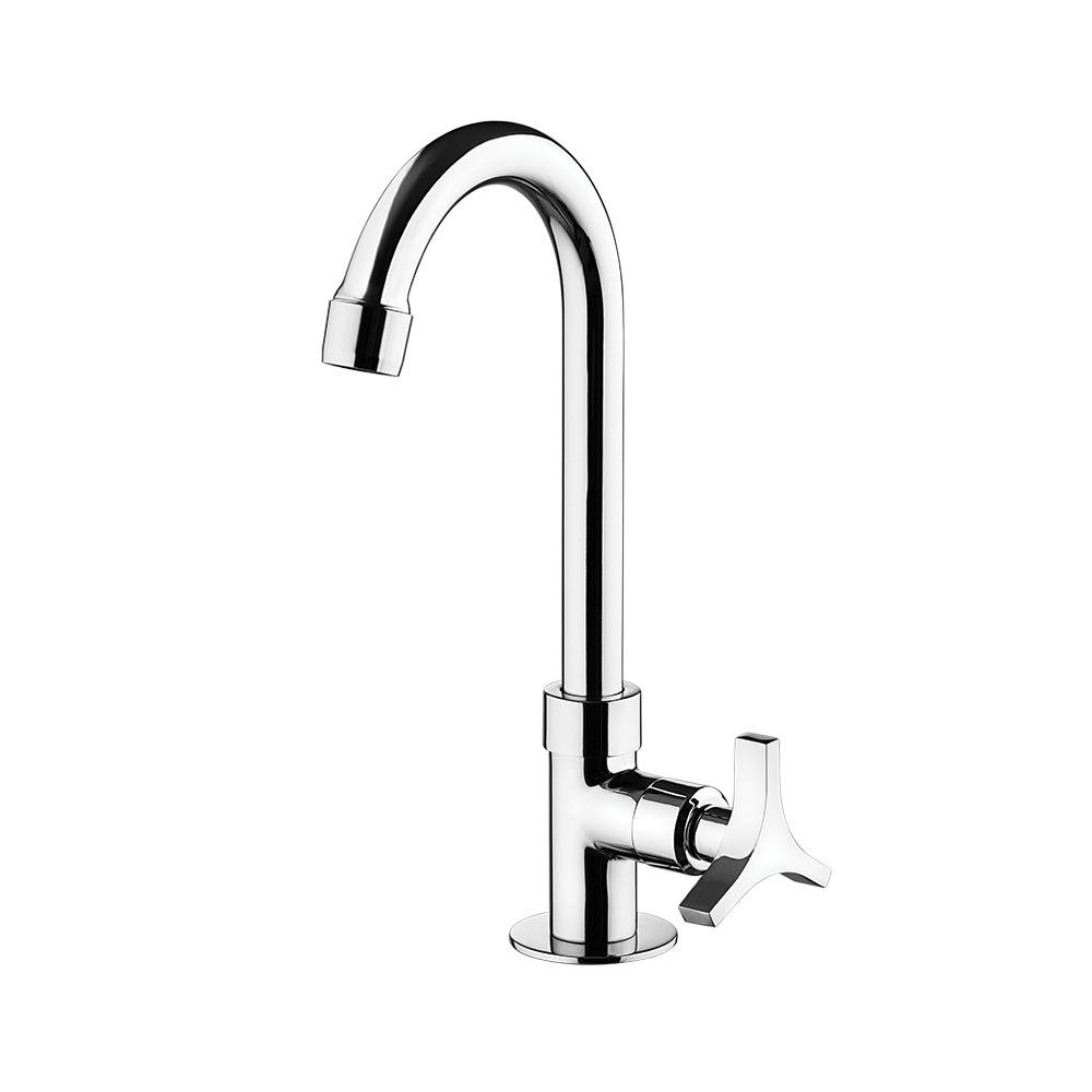 Deck mount Lavatory Faucet - High Spout