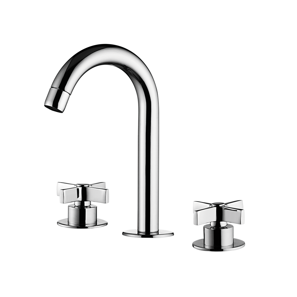 Deck mount Lavatory Mixer - High Spout